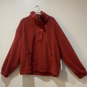 VITAL LIFE Cozy Red Fleece Pullover. Size 3XL